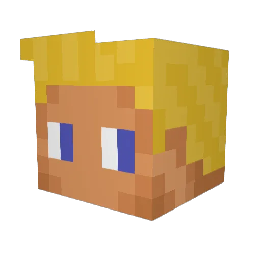 StonePlays2 Minecraft avatar head, 3D render