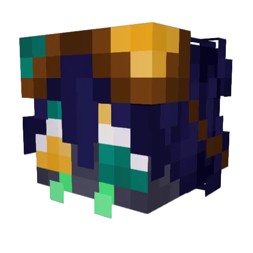 StoneWolf101 Minecraft avatar head, 3D render
