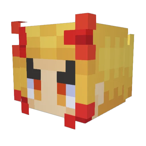 StoneWolf78 Minecraft avatar head, 3D render