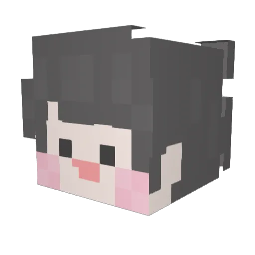 Stone_Iron1 Minecraft avatar head, 3D render