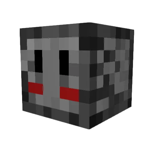 Stonebreker Minecraft avatar head, 3D render