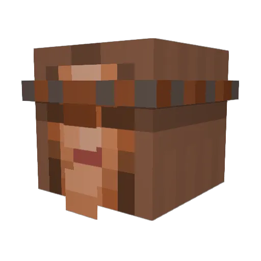 Stonejackit Minecraft avatar head, 3D render