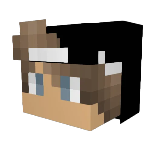 Stonema Minecraft avatar head, 3D render