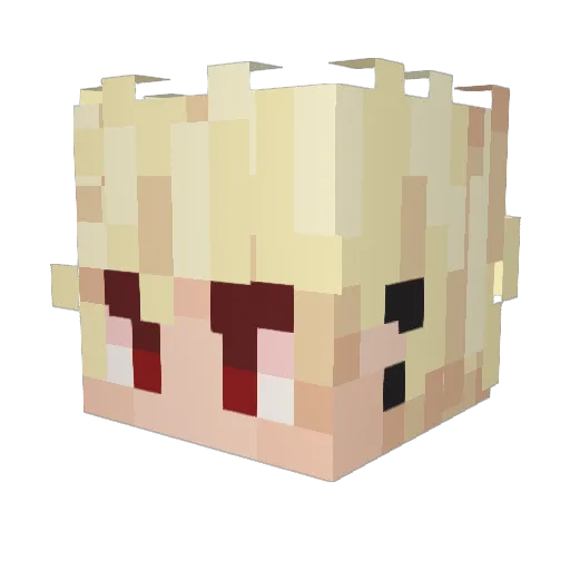 Stoneman888 Minecraft avatar head, 3D render