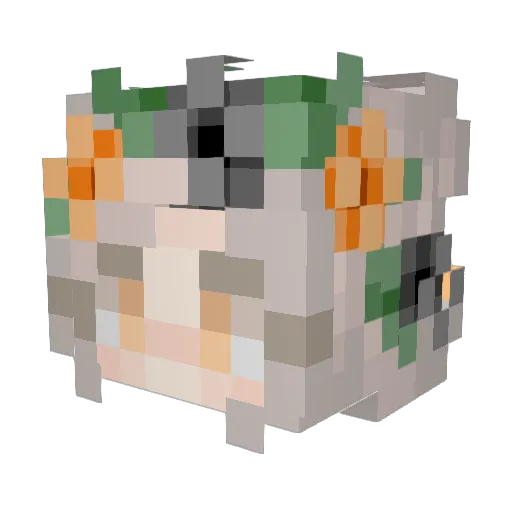 StonerGemini Minecraft avatar head, 3D render