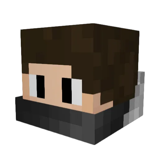 StonerSquid Minecraft avatar head, 3D render