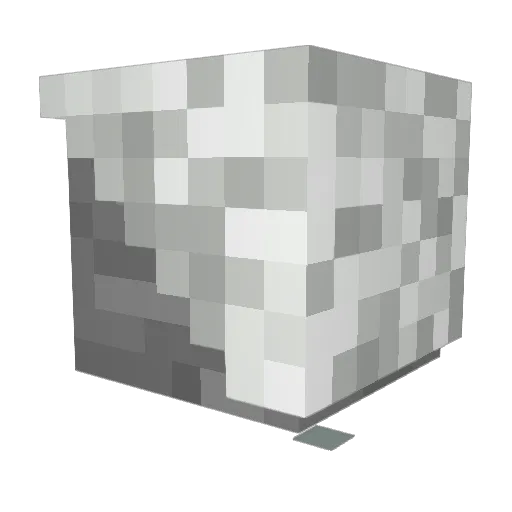 Stonetube Minecraft avatar head, 3D render