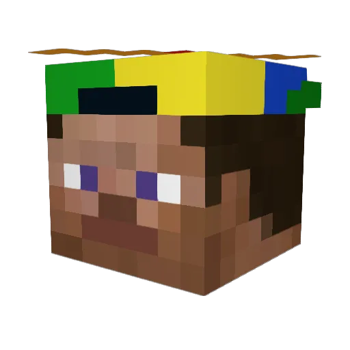 Stoneyyk Minecraft avatar head, 3D render