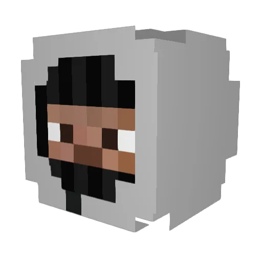 Stonkism Minecraft avatar head, 3D render