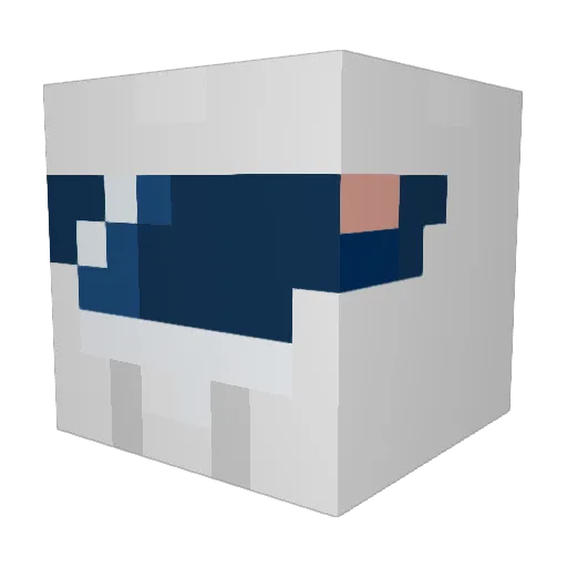 Stonks110 Minecraft avatar head, 3D render