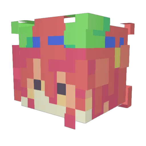 StonkyRat Minecraft avatar head, 3D render