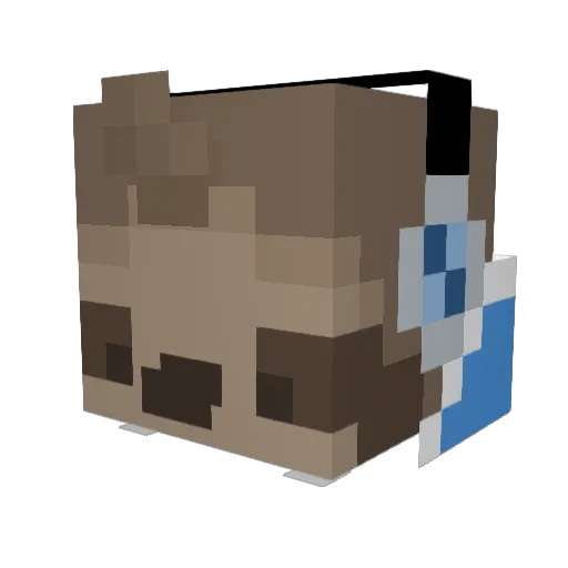 Stonxd_Sloth Minecraft avatar head, 3D render