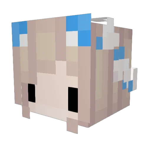 Stony007 Minecraft avatar head, 3D render