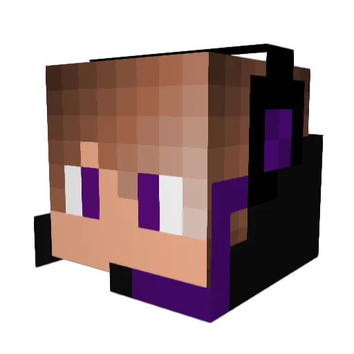 Stony0902 Minecraft avatar head, 3D render