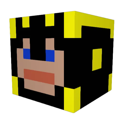Stonymarkus Minecraft avatar head, 3D render