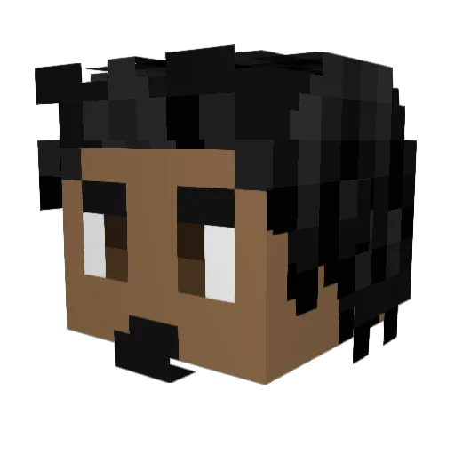 Stood6528 Minecraft avatar head, 3D render