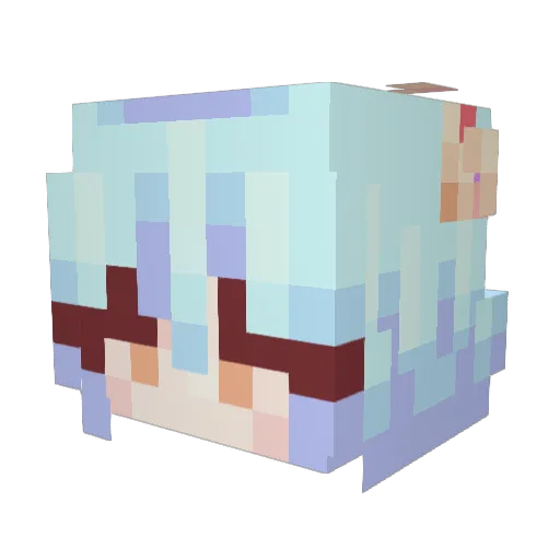 Stoodarion Minecraft avatar head, 3D render
