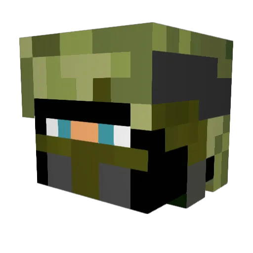 Stoofpot_saus Minecraft avatar head, 3D render