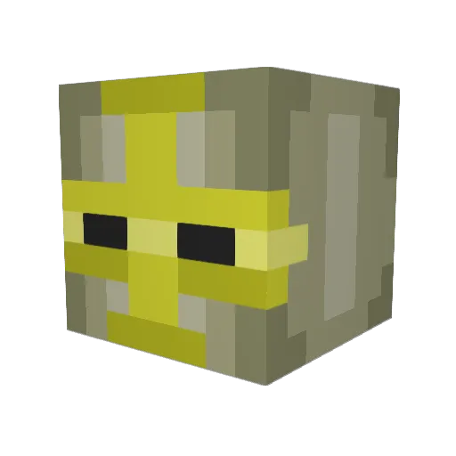 Stookin Minecraft avatar head, 3D render