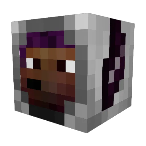 StoopGuy Minecraft avatar head, 3D render