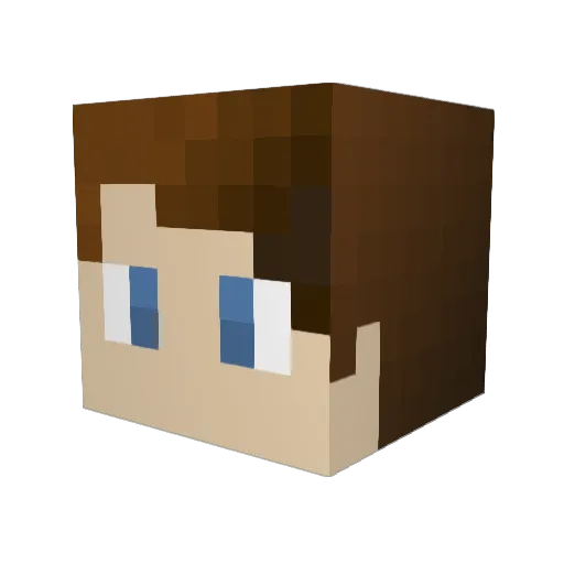Stoopidmonkey Minecraft avatar head, 3D render