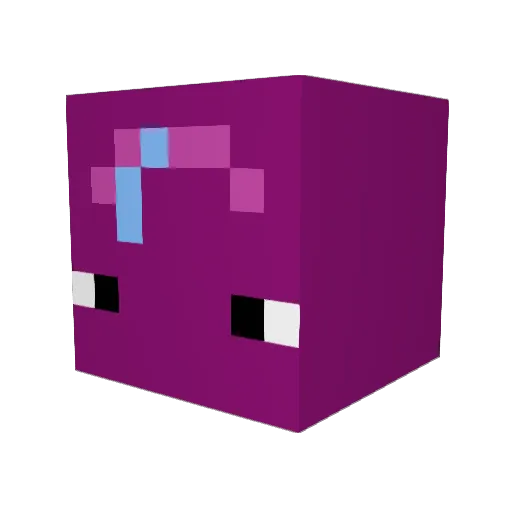 Stoopilo Minecraft avatar head, 3D render