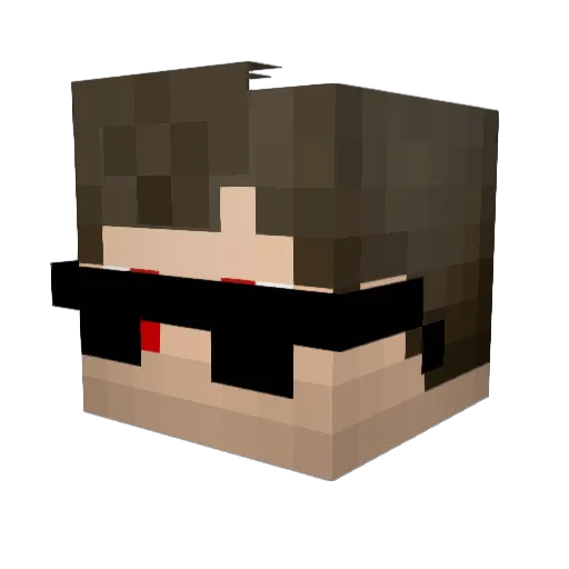 StoormBack Minecraft avatar head, 3D render