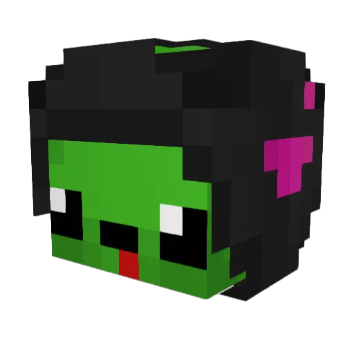 Stootzmon Minecraft avatar head, 3D render