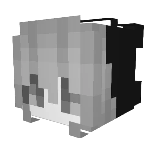 StopCheatingPls Minecraft avatar head, 3D render