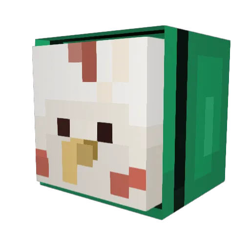 StopZero Minecraft avatar head, 3D render