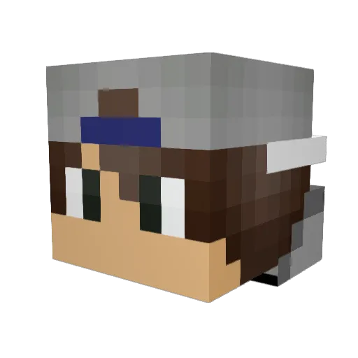 Stopayex Minecraft avatar head, 3D render
