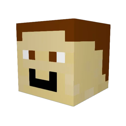 Stopher24601 Minecraft avatar head, 3D render