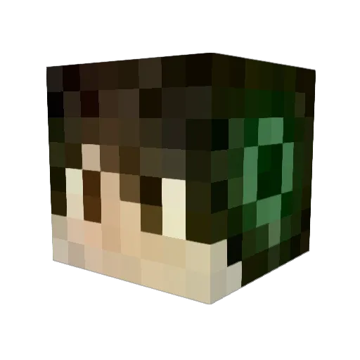 Stor12 Minecraft avatar head, 3D render