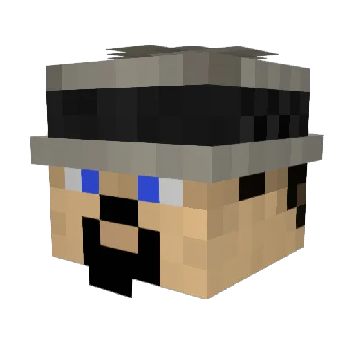 StorSnase Minecraft avatar head, 3D render