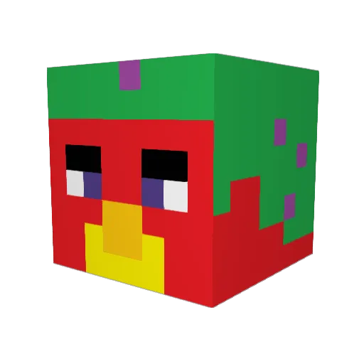 Storbula Minecraft avatar head, 3D render