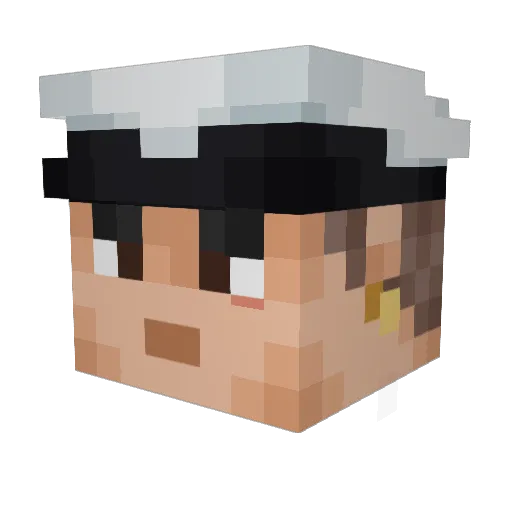 StoredGerakl885 Minecraft avatar head, 3D render