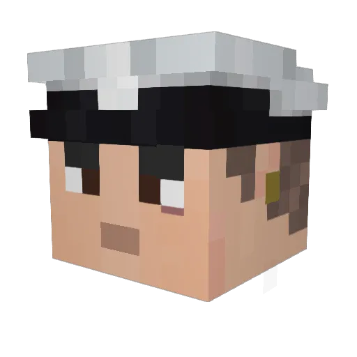 StoredGerakl Minecraft avatar head, 3D render