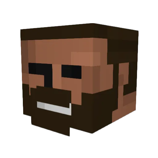 Storee Minecraft avatar head, 3D render