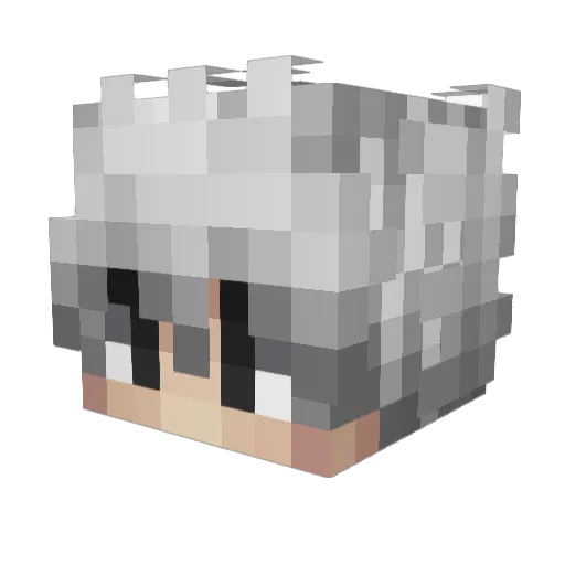Storias Minecraft avatar head, 3D render