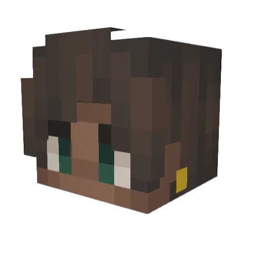 StoriesofK Minecraft avatar head, 3D render