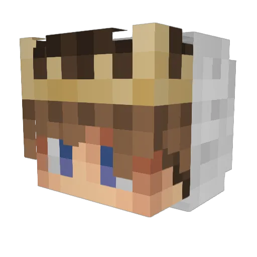 Storitch Minecraft avatar head, 3D render