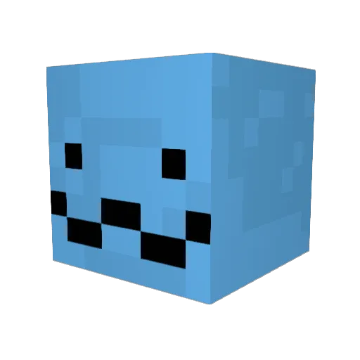 Storkins Minecraft avatar head, 3D render
