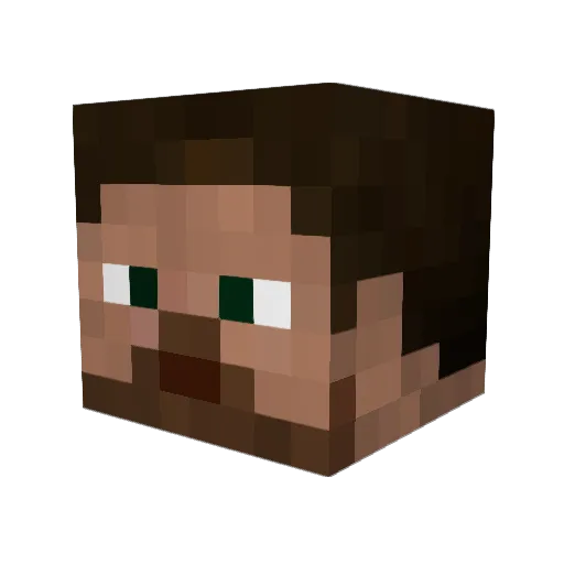 Storm3636 Minecraft avatar head, 3D render