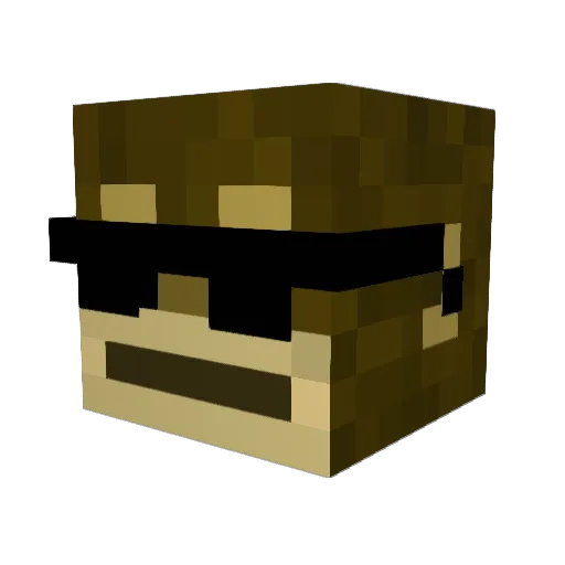 Storm3762 Minecraft avatar head, 3D render