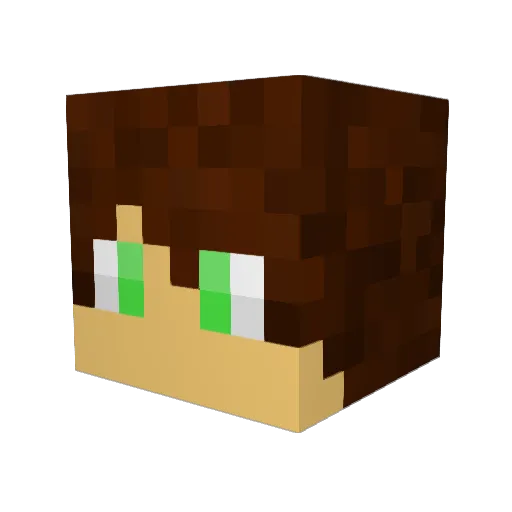 Storm569 Minecraft avatar head, 3D render