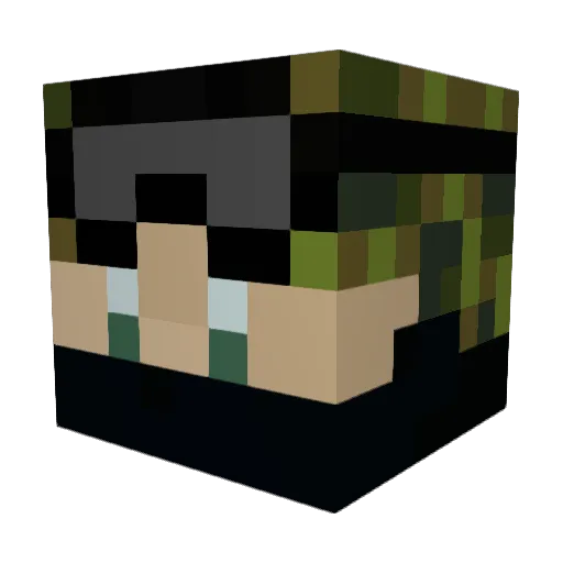 Storm71712 Minecraft avatar head, 3D render