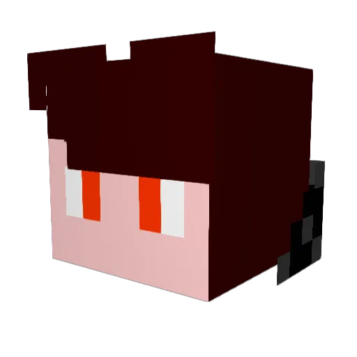 Storm84 Minecraft avatar head, 3D render