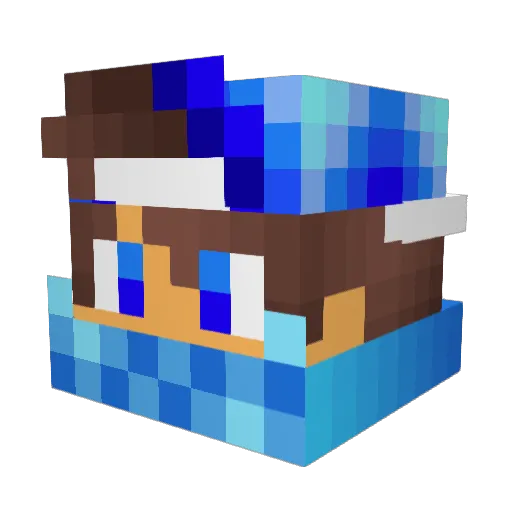 StormA66 Minecraft avatar head, 3D render