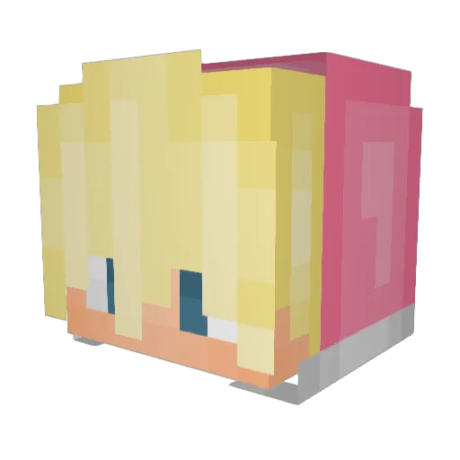 StormAleixo Minecraft avatar head, 3D render