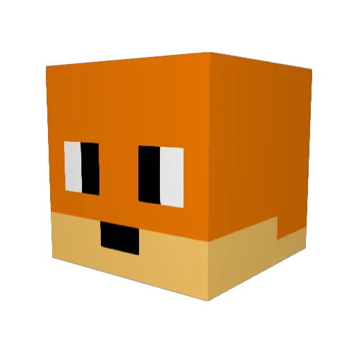 StormAquario Minecraft avatar head, 3D render